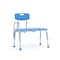 Flash Furniture HERCULES Bath & Shower Transfer Bench w/Height-Adjust Frame, Supportive Back, 300 lbs. Cap, Blue DC-HY3510L-BLU-GG - alternate 1